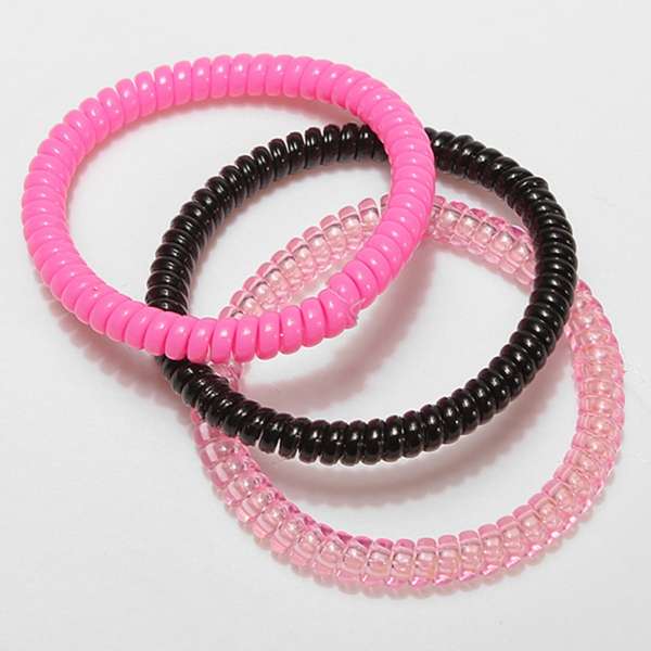 Colorful Elastic Wire Hair Phone Cord Tie Band Hairband 
