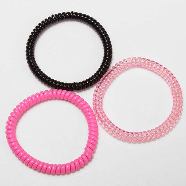 Colorful Elastic Wire Hair Phone Cord Tie Band Hairband 