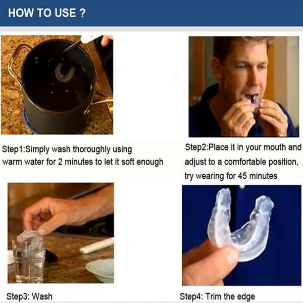 Anti Snoring Mouthpiece Sleeping Aid Snore Stopper Mouth Guard Device 