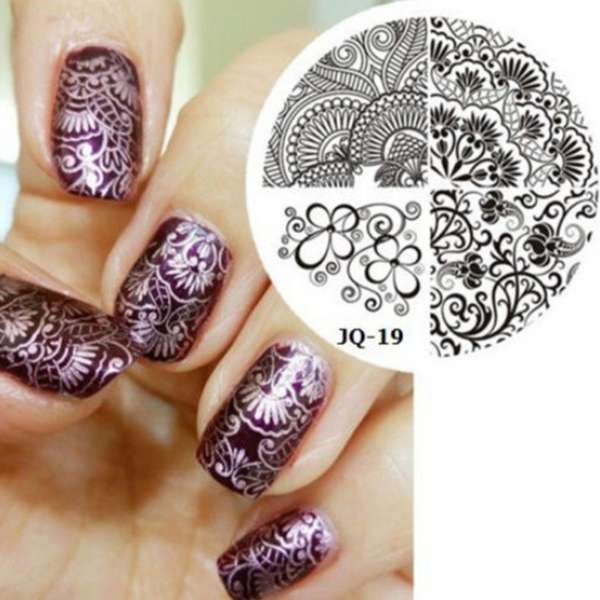 Nail Art Polish Stamping Template Image Stamp Plates DIY