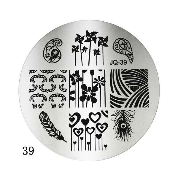 Nail Art Polish Stamping Template Image Stamp Plates DIY