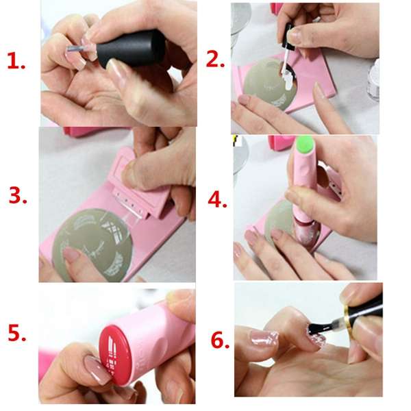 Nail Art Polish Stamping Template Image Stamp Plates DIY