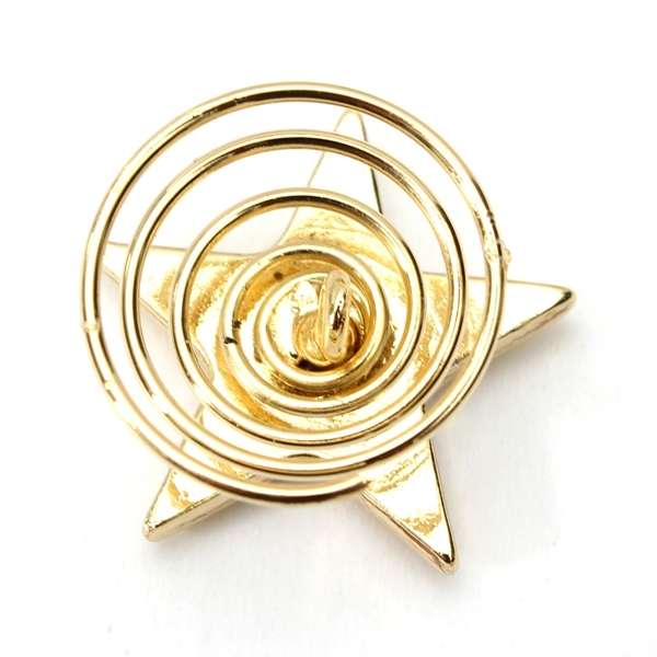 Alloy Gold Star Swirl Spring Hair Pin Hair Pin Clip Decoration 
