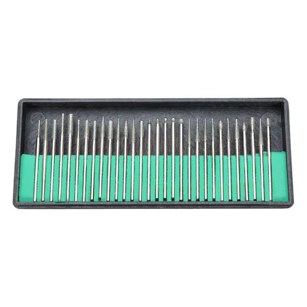 30x Electric Nail Art File Drill Bits Kits Shank 3/32