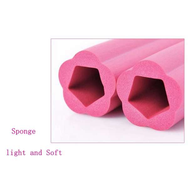6 Pcs DILAN Sponge Hair Curler Roller Stick Flower Shape 