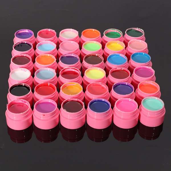 36 Pure Colors Acrylic UV Gel Builder Nail Art Manicure Set
