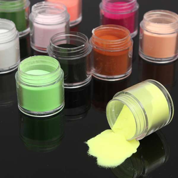 12 Colors Acrylic Manicure Nail Art Powder Dust Decoration