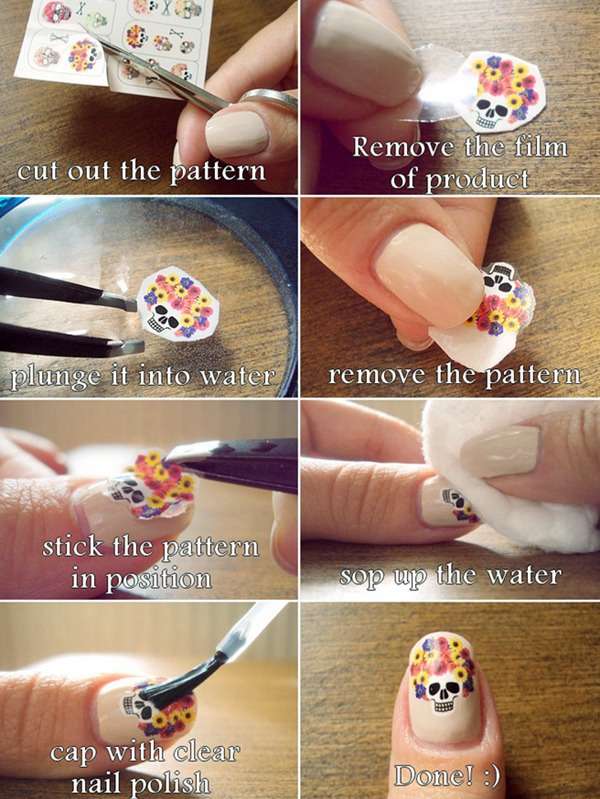 Panda Pattern Design Water Decals Transfers Nail Sticker