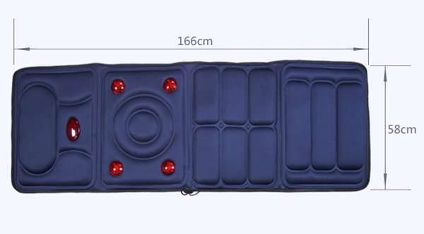 Collapsible Full-body Massage Mattress Multifunction Massager Cushion
