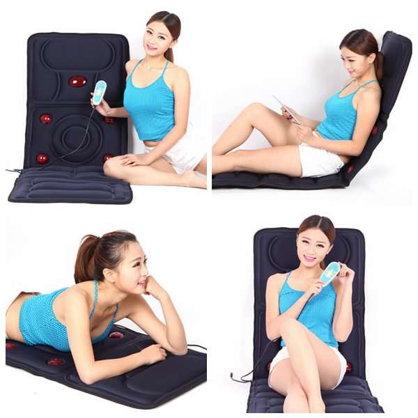 Collapsible Full-body Massage Mattress Multifunction Massager Cushion