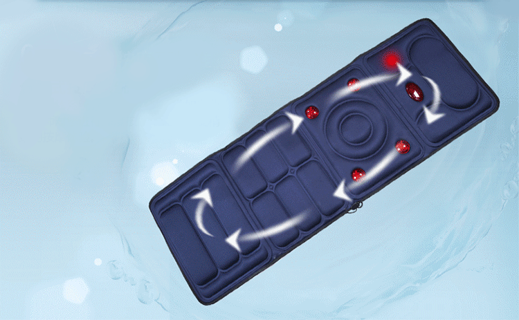 Collapsible Full-body Massage Mattress Multifunction Massager Cushion