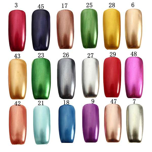 18 Colors 15ml Soak Off Metallic Metal Nail UV Gel Polish