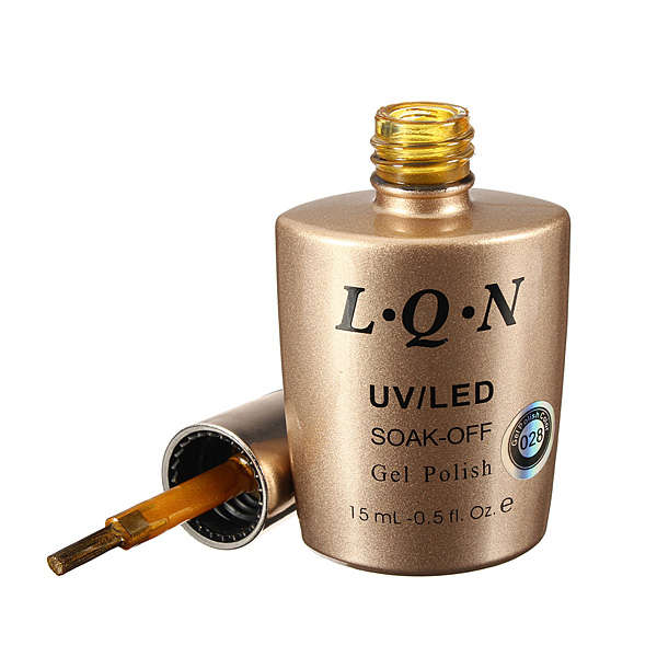 18 Colors 15ml Soak Off Metallic Metal Nail UV Gel Polish