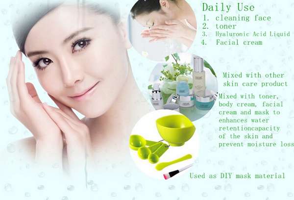 4Pcs CUCNZN Pure Hyaluronic Acid Liquid Face Skin Care Lotion