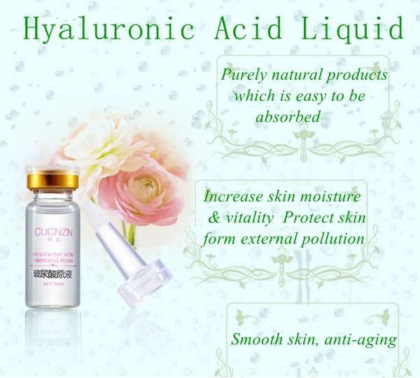 4Pcs CUCNZN Pure Hyaluronic Acid Liquid Face Skin Care Lotion