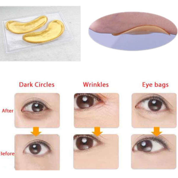 40 Pcs 24K Gold Crystal Collagen Eye Mask Dark Circle Eye Bags Patches