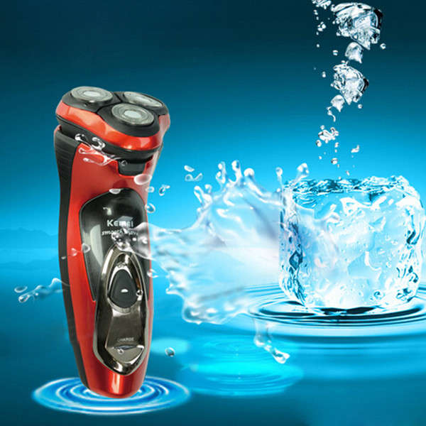 Kemei KM-5880 220V Rotary Electric Razor Rechargeable Shaver
