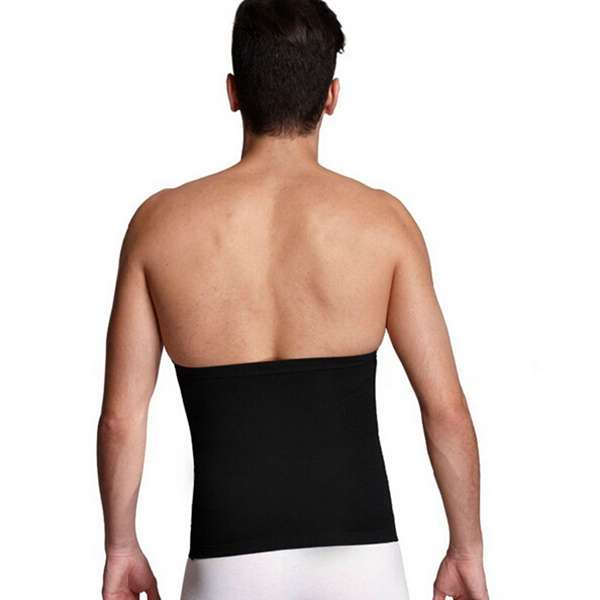 Black Men Waist Body Shaper Tummy Slimming Belt Underwear