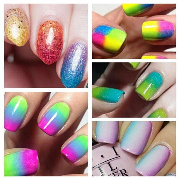Nail Art Sponge Stamp Transfer Template Polish Stamper Set 