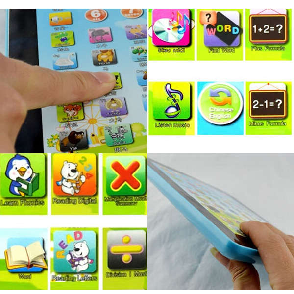 Kid Children Learning English Electronic Mini Tablet Pad Educational Toy
