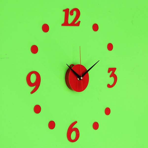 DIY Wall Clock,Digit Number Wall Clock,Mirror Wall Clock