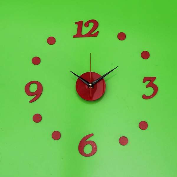 DIY Wall Clock,Digit Number Wall Clock,Mirror Wall Clock