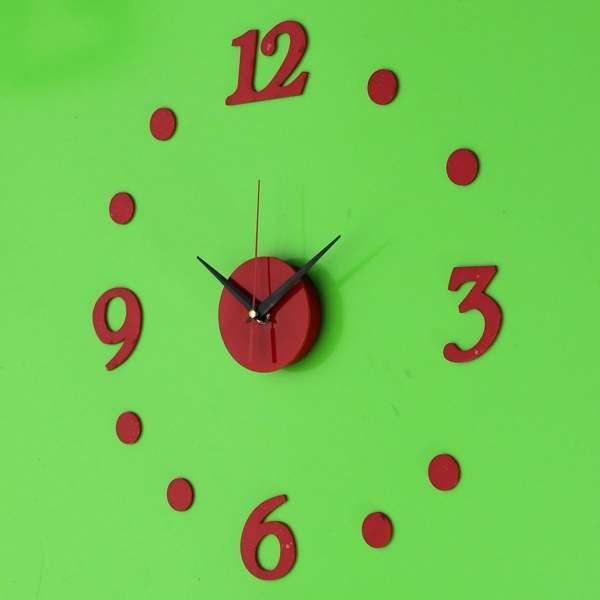 DIY Wall Clock,Digit Number Wall Clock,Mirror Wall Clock