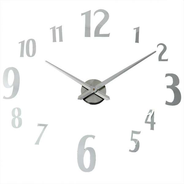 wall clock silver