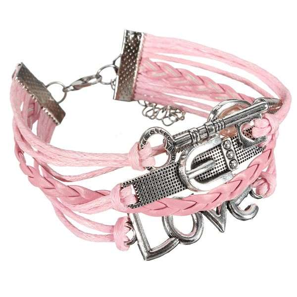 Love Key Charm Bracelet
