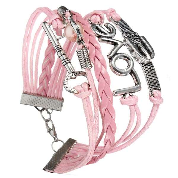 Love Key Charm Bracelet