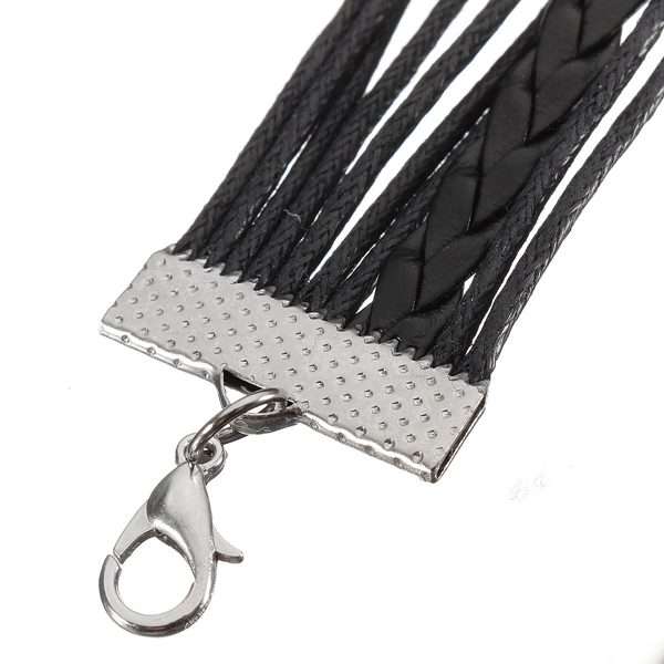 Owl Infinity Leather Bracelet