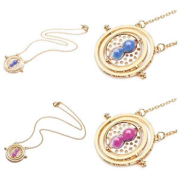 Rotating Hourglass Necklace