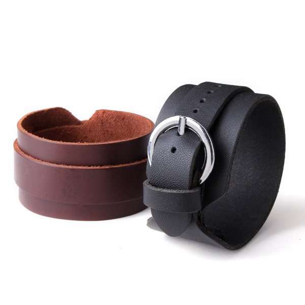 Men Punk Leather Bracelet
