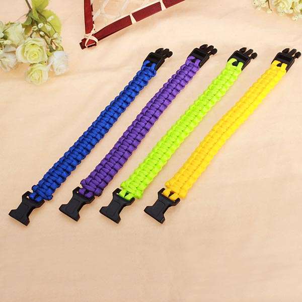 Plastic Buckle Survival Bracelet