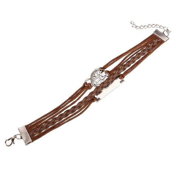Love Multilayer Leather Woven Bracelet