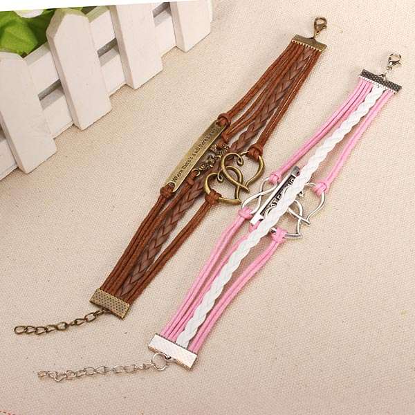Multilayer Unisex Leather Bracelets