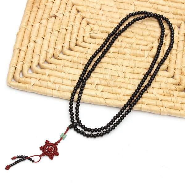 Black Beads Bracelet Necklace