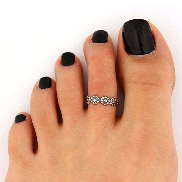 Daisy Flower Toe Ring