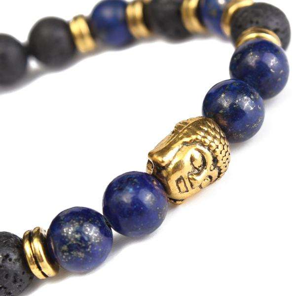 Lava Rock Beads Bracelet