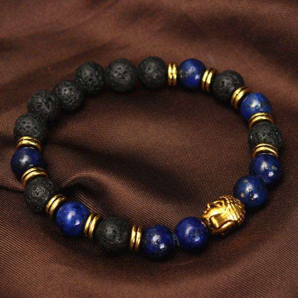 Buddhist Buddha Head Charm Bracelet