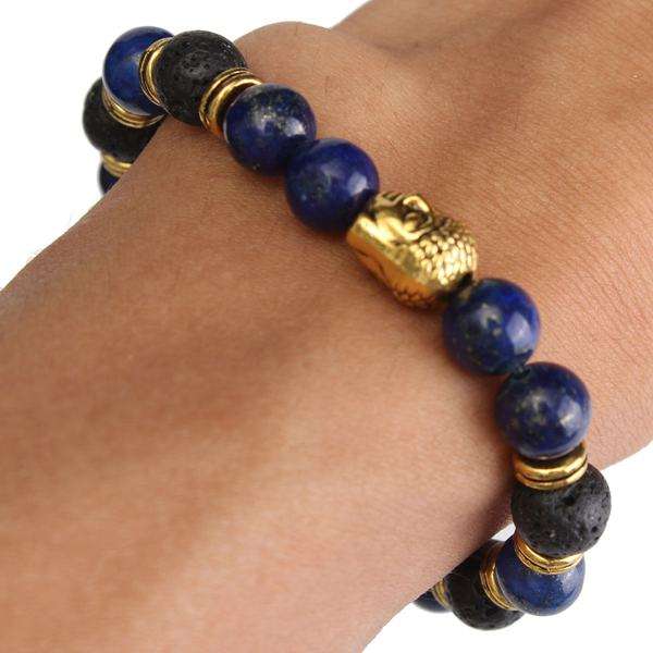 Buddhist Buddha Head Charm Bracelet