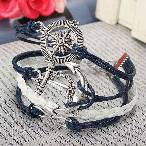 Infinite Symbol Leather Rope Bracelet