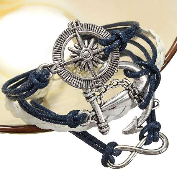 Anchor Rudder Multilayer Bracelet