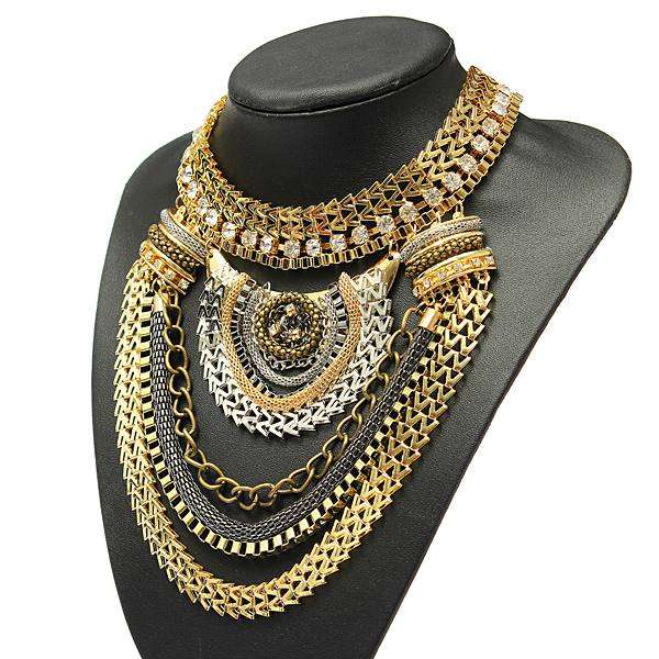Vintage Crystal Statement Necklace