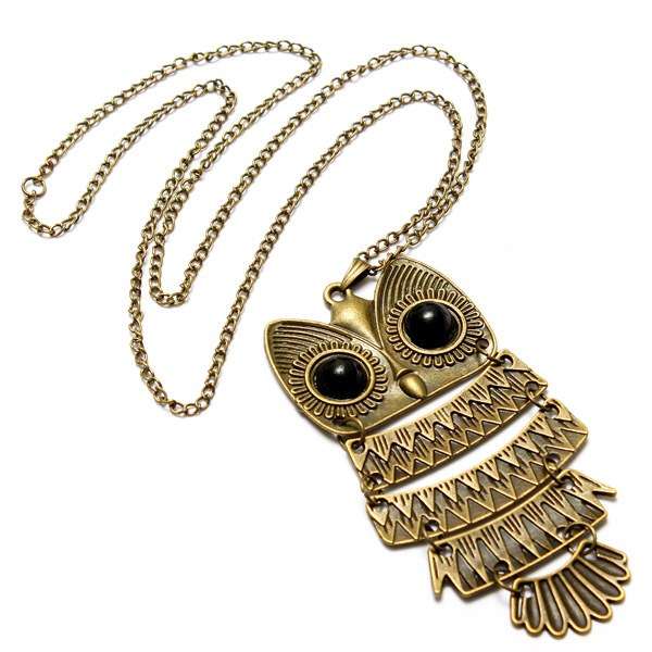 Owl Sweater Necklace