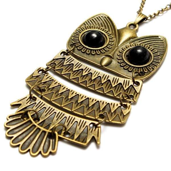 Owl Sweater Necklace