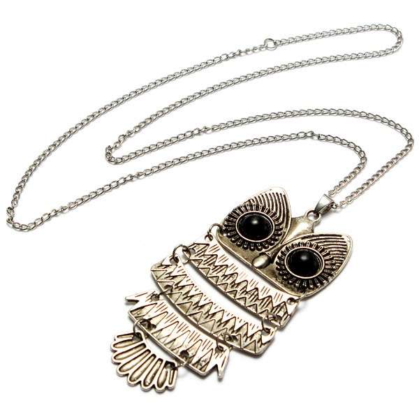 Owl Sweater Necklace