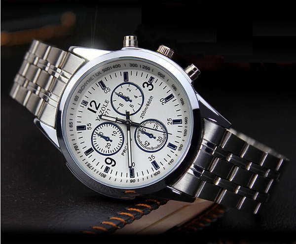 YAZOLE 271 Stainless Steel Band Analog Unisex Quartz Wrist Watch 200m Waterproof: Perfect Timing