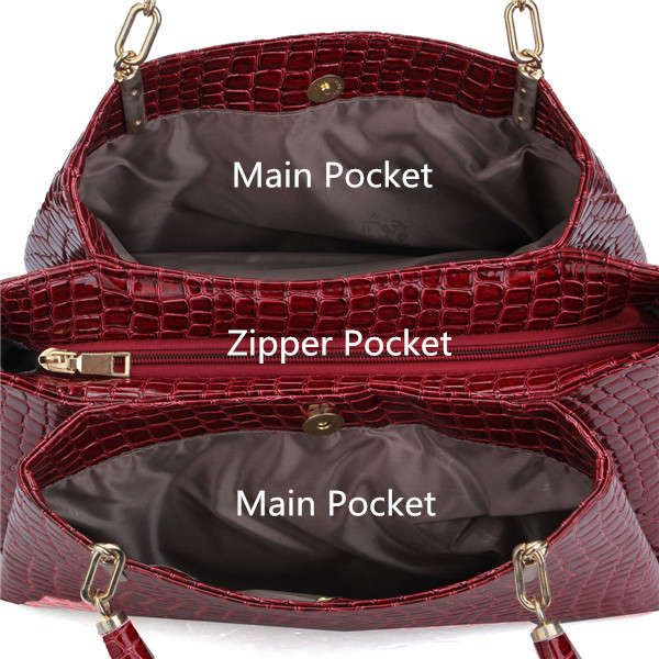 Large Capcity Of Crocodile Handbags