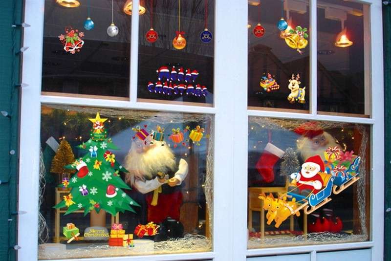 Merry Christmas Removable Wall Window Sticker Christmas Festival Party Deocration